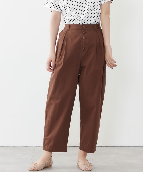 POU DOU DOU（プードゥドゥ）の「ボタンフライテーパードパンツ（その他パンツ・レディース・ブラック/ブラウン/ブルー系その他/キナリ・3）」の16枚目の写真