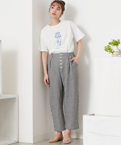 POU DOU DOU（プードゥドゥ）の「ボタンフライテーパードパンツ（その他パンツ・レディース・ブラック/ブラウン/ブルー系その他/キナリ・3）」の6枚目の写真