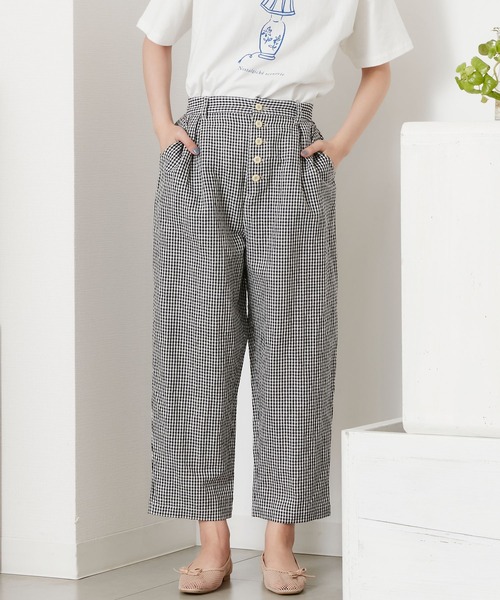 POU DOU DOU（プードゥドゥ）の「ボタンフライテーパードパンツ（その他パンツ・レディース・ブラック/ブラウン/ブルー系その他/キナリ・3）」の12枚目の写真