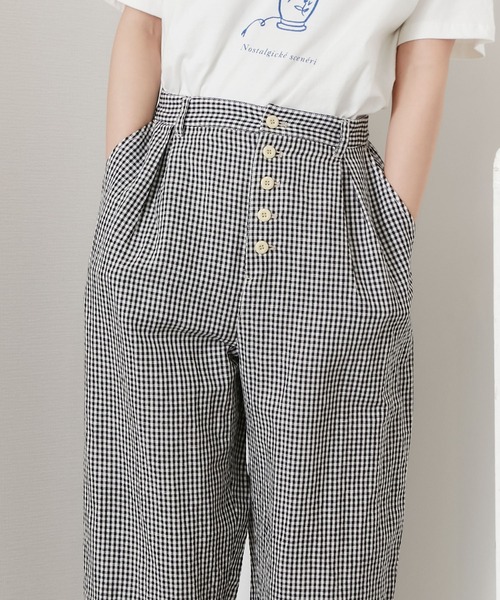 POU DOU DOU（プードゥドゥ）の「ボタンフライテーパードパンツ（その他パンツ・レディース・ブラック/ブラウン/ブルー系その他/キナリ・3）」の18枚目の写真