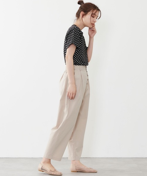 POU DOU DOU（プードゥドゥ）の「ボタンフライテーパードパンツ（その他パンツ・レディース・ブラック/ブラウン/ブルー系その他/キナリ・3）」の7枚目の写真