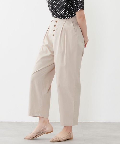 POU DOU DOU（プードゥドゥ）の「ボタンフライテーパードパンツ（その他パンツ・レディース・ブラック/ブラウン/ブルー系その他/キナリ・3）」の13枚目の写真