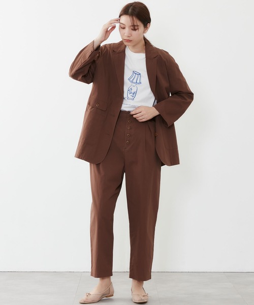 POU DOU DOU（プードゥドゥ）の「ボタンフライテーパードパンツ（その他パンツ・レディース・ブラック/ブラウン/ブルー系その他/キナリ・3）」の19枚目の写真