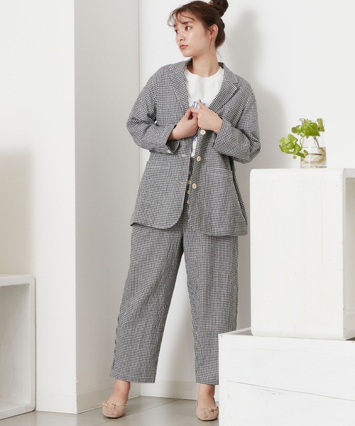 POU DOU DOU（プードゥドゥ）の「ボタンフライテーパードパンツ（その他パンツ・レディース・ブラック/ブラウン/ブルー系その他/キナリ・3）」の14枚目の写真