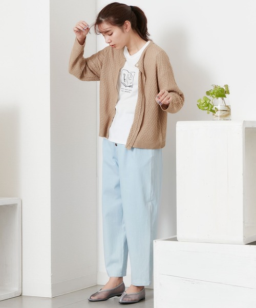 POU DOU DOU（プードゥドゥ）の「ボタンフライテーパードパンツ（その他パンツ・レディース・ブラック/ブラウン/ブルー系その他/キナリ・3）」の9枚目の写真