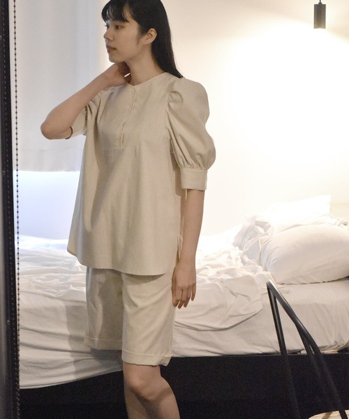 Alley by w closet(アリーバイダブルクローゼット)の「【Alley】ドレスシャツ風ブラウス(シャツ/ブラウス・レディース・ブラウン/キナリ/ライム・FREE)」の14枚目の写真