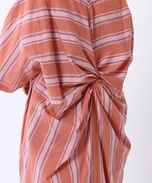 coen（コーエン）の「2WAYバックツイストストライプワンピース（ワンピース・レディース・ケリー/ダークグレー/シャーベット・LARGE/MEDIUM）」の5枚目の写真