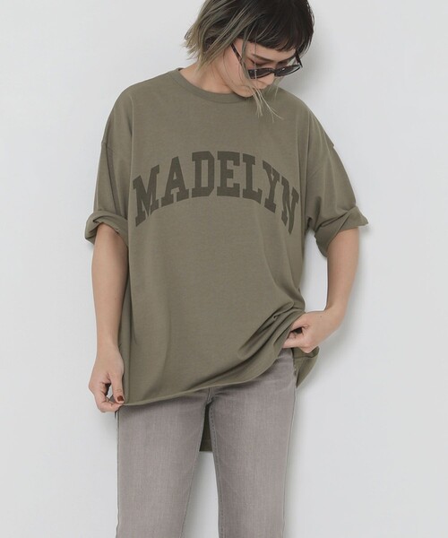 Sig FREAK'S STORE（シグフリークスストア）の「ロゴＴシャツ（Tシャツ/カットソー・レディース・グレー/グリーン/ベージュ・ﾌﾘ-）」の2枚目の写真