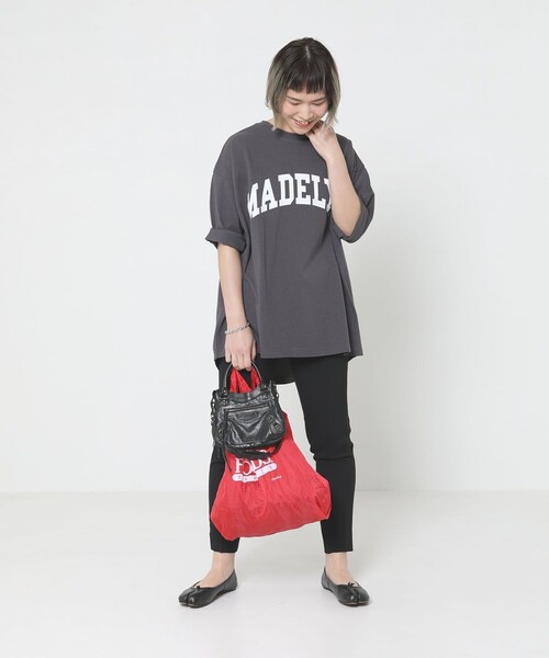 Sig FREAK'S STORE（シグフリークスストア）の「ロゴＴシャツ（Tシャツ/カットソー・レディース・グレー/グリーン/ベージュ・ﾌﾘ-）」の4枚目の写真