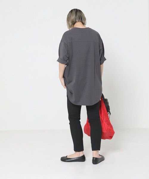 Sig FREAK'S STORE（シグフリークスストア）の「ロゴＴシャツ（Tシャツ/カットソー・レディース・グレー/グリーン/ベージュ・ﾌﾘ-）」の7枚目の写真