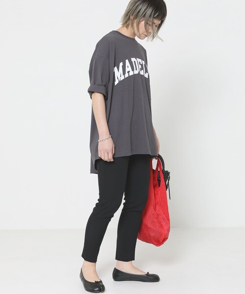 Sig FREAK'S STORE（シグフリークスストア）の「ロゴＴシャツ（Tシャツ/カットソー・レディース・グレー/グリーン/ベージュ・ﾌﾘ-）」の9枚目の写真