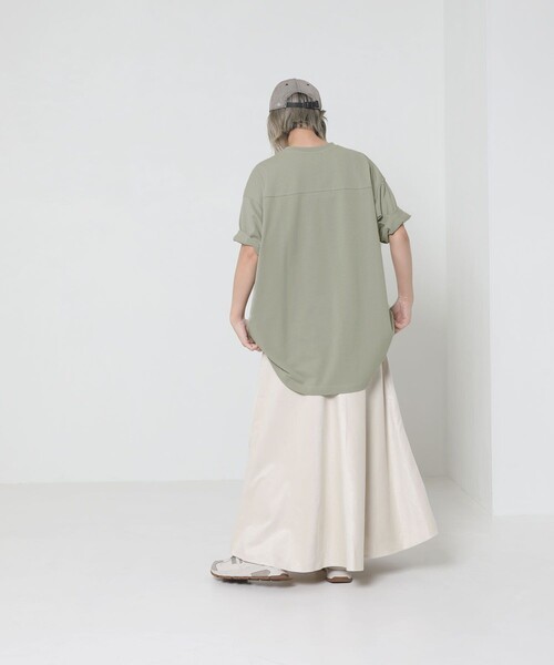 Sig FREAK'S STORE（シグフリークスストア）の「ロゴＴシャツ（Tシャツ/カットソー・レディース・グレー/グリーン/ベージュ・ﾌﾘ-）」の14枚目の写真