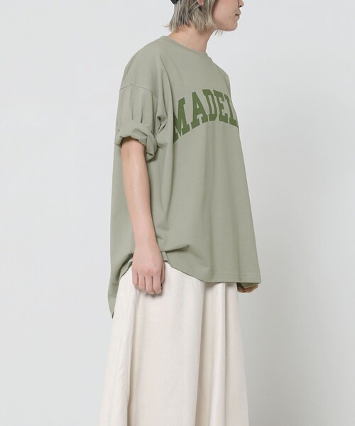 Sig FREAK'S STORE（シグフリークスストア）の「ロゴＴシャツ（Tシャツ/カットソー・レディース・グレー/グリーン/ベージュ・ﾌﾘ-）」の15枚目の写真