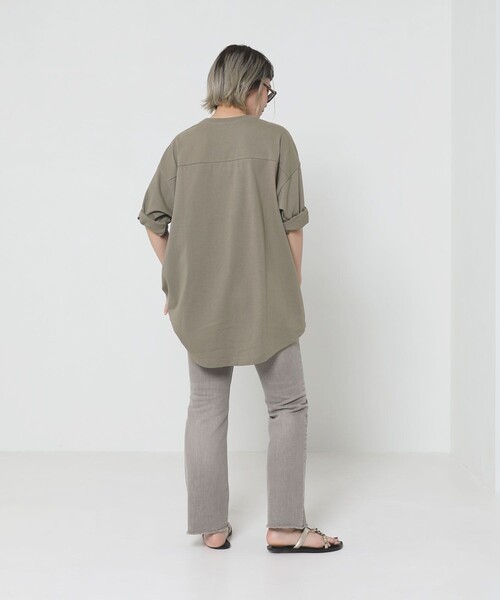 Sig FREAK'S STORE（シグフリークスストア）の「ロゴＴシャツ（Tシャツ/カットソー・レディース・グレー/グリーン/ベージュ・ﾌﾘ-）」の21枚目の写真