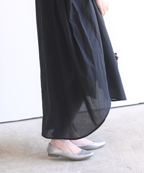 rps(アールピーエス)の「コットンキャンブリックシャツワンピース(シャツワンピース・レディース・チャコールグレー/オフホワイト/ブラック/ベージュ・M)」の20枚目の写真