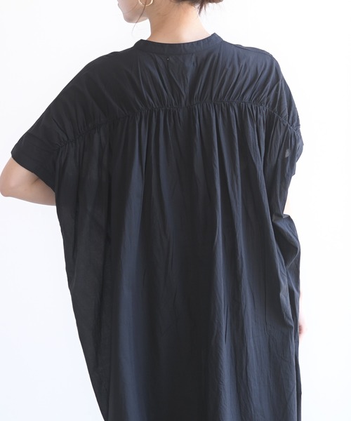 rps(アールピーエス)の「コットンキャンブリックシャツワンピース(シャツワンピース・レディース・チャコールグレー/オフホワイト/ブラック/ベージュ・M)」の21枚目の写真