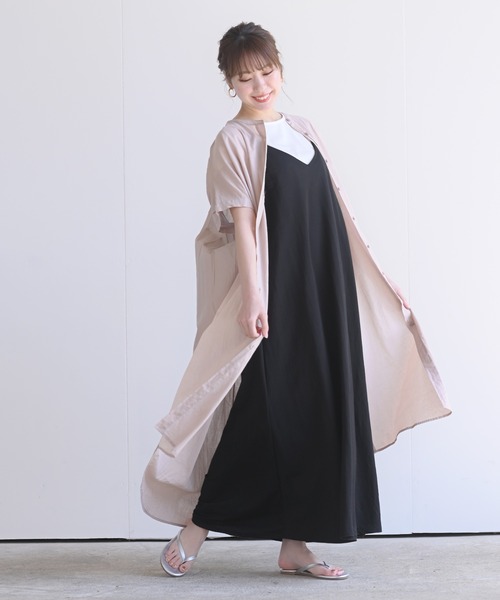 rps(アールピーエス)の「コットンキャンブリックシャツワンピース(シャツワンピース・レディース・チャコールグレー/オフホワイト/ブラック/ベージュ・M)」の22枚目の写真