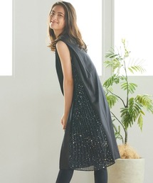 LIPSTAR | 【WEB別注】星柄シフォンサイドプリーツノースリーブワンピース(ワンピース)