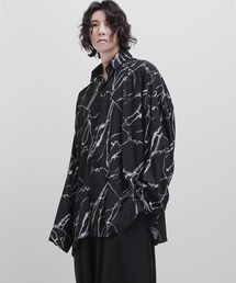 minsobi（ミンソビ）の「総柄プリントシャツ　ビッグシルエットシャツ（シャツ/ブラウス・メンズ）」