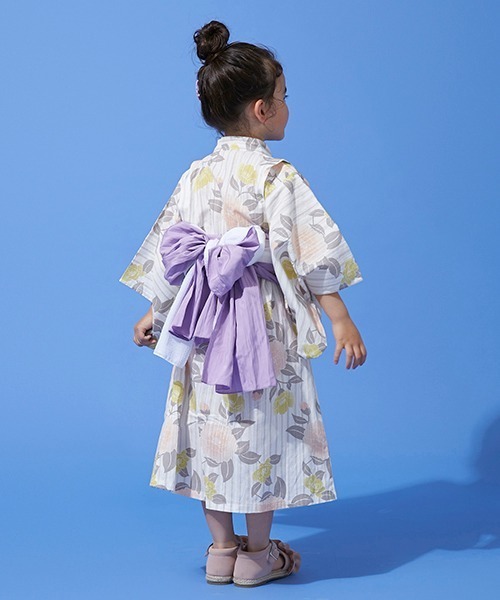 petit main（プティマイン）の「レトロ花柄浴衣（浴衣・キッズ・レッド/ライトピンク・120cm/130cm/90cm/110cm/100cm）」の16枚目の写真