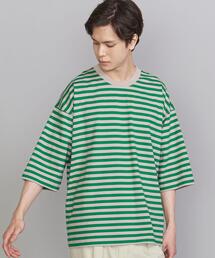 BEAUTY&YOUTH UNITED ARROWS | BY コンパクトスピン ワイド テーパード ボーダー Tシャツ(Tシャツ/カットソー)