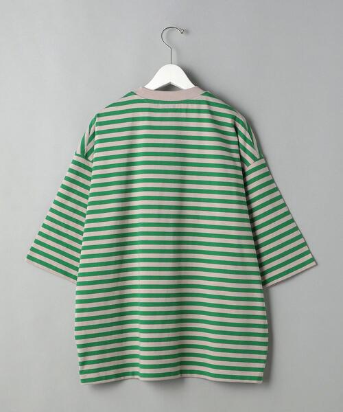 BEAUTY&YOUTH UNITED ARROWS(ビューティーアンドユースユナイテッドアローズ)の「BY コンパクトスピン ワイド テーパード ボーダー Tシャツ(Tシャツ/カットソー・メンズ・ブラック/レッド/ケリー・SMALL/MEDIUM/LARGE/X-LARGE)」の19枚目の写真