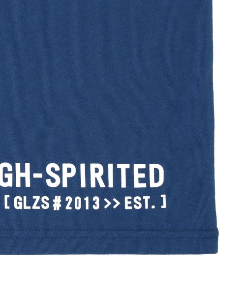 GLAZOS（グラソス）の「天竺・接触冷感ランダムロゴ半袖Tシャツ（Tシャツ/カットソー・キッズ・チャコールグレー/ホワイト/ブルー・160cm/130cm/170cm/140cm/150cm）」の15枚目の写真