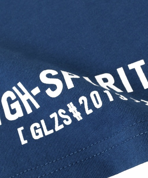 GLAZOS（グラソス）の「天竺・接触冷感ランダムロゴ半袖Tシャツ（Tシャツ/カットソー・キッズ・チャコールグレー/ホワイト/ブルー・160cm/130cm/170cm/140cm/150cm）」の6枚目の写真