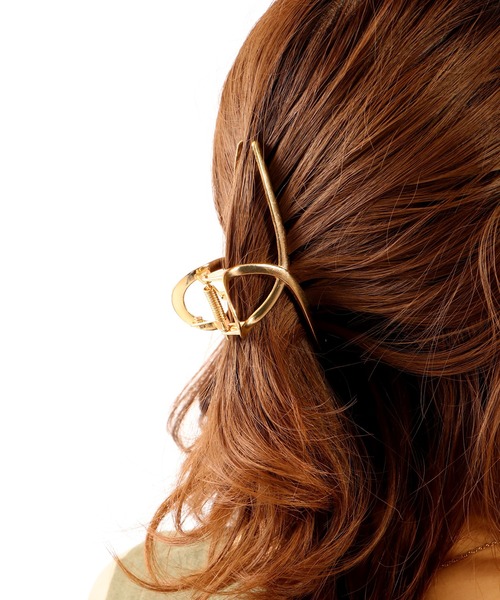 Ree&Mee(リーアンドミー)の「Ree&Mee リボンバレッタ バンスクリップ(バレッタ/ヘアクリップ・レディース・ホワイト/ブラック/ブラウン/ピンク/シルバー/ゴールド/ブルー/クリア/モカ/ゴールド系その他2/ゴールド系その他・FREE)」の8枚目の写真