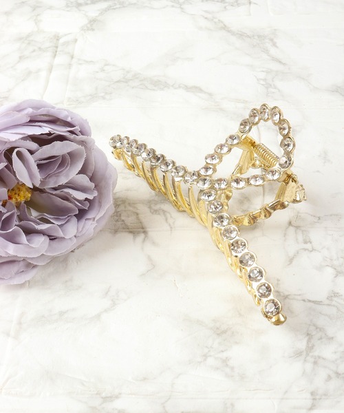 Ree&Mee(リーアンドミー)の「Ree&Mee リボンバレッタ バンスクリップ(バレッタ/ヘアクリップ・レディース・ホワイト/ブラック/ブラウン/ピンク/シルバー/ゴールド/ブルー/クリア/モカ/ゴールド系その他2/ゴールド系その他・FREE)」の12枚目の写真