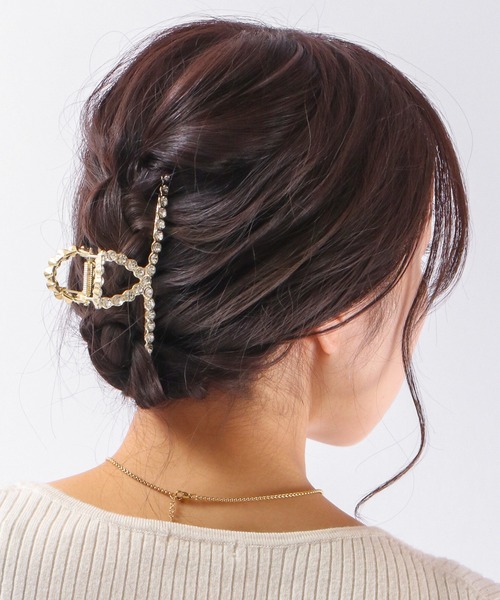 Ree&Mee(リーアンドミー)の「Ree&Mee リボンバレッタ バンスクリップ(バレッタ/ヘアクリップ・レディース・ホワイト/ブラック/ブラウン/ピンク/シルバー/ゴールド/ブルー/クリア/モカ/ゴールド系その他2/ゴールド系その他・FREE)」の15枚目の写真