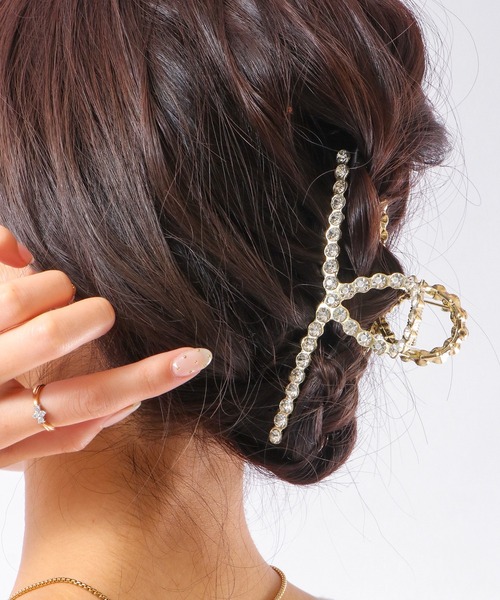 Ree&Mee(リーアンドミー)の「Ree&Mee リボンバレッタ バンスクリップ(バレッタ/ヘアクリップ・レディース・ホワイト/ブラック/ブラウン/ピンク/シルバー/ゴールド/ブルー/クリア/モカ/ゴールド系その他2/ゴールド系その他・FREE)」の14枚目の写真