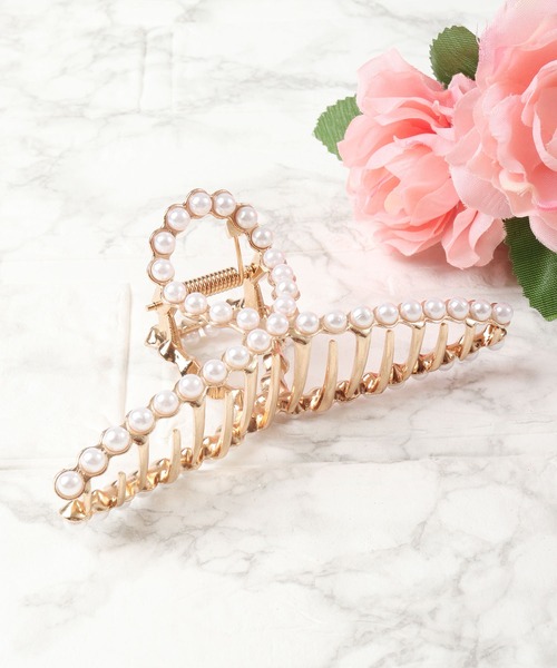 Ree&Mee(リーアンドミー)の「Ree&Mee リボンバレッタ バンスクリップ(バレッタ/ヘアクリップ・レディース・ホワイト/ブラック/ブラウン/ピンク/シルバー/ゴールド/ブルー/クリア/モカ/ゴールド系その他2/ゴールド系その他・FREE)」の17枚目の写真