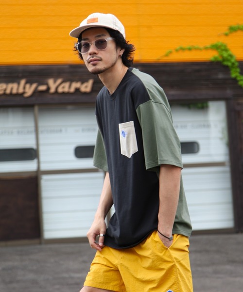 PEN FIELD(ペンフィールド)の「【別注】【PEN FIELD】ピスネームワンポイント胸ポケットオーバーサイズ半袖Tシャツ(Tシャツ/カットソー・レディース・ホワイト/ブラック/ベージュ/ネイビー/カーキ/オートミール/ブラック系・MEDIUM/LARGE/X-LARGE)」の10枚目の写真