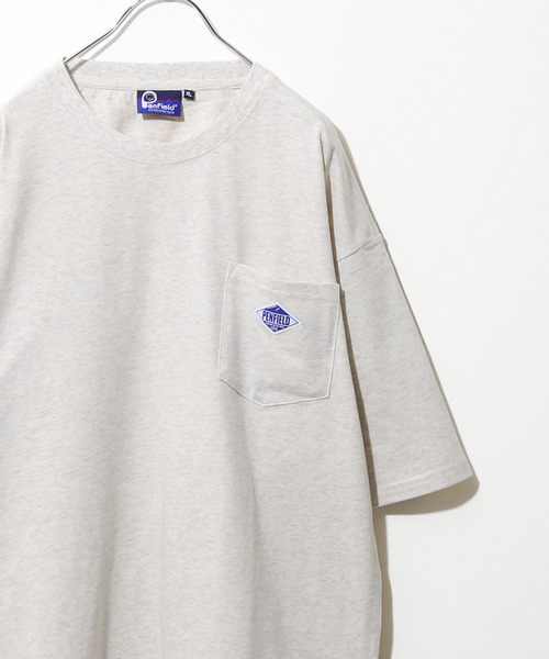 PEN FIELD(ペンフィールド)の「【別注】【PEN FIELD】ピスネームワンポイント胸ポケットオーバーサイズ半袖Tシャツ(Tシャツ/カットソー・レディース・ホワイト/ブラック/ベージュ/ネイビー/カーキ/オートミール/ブラック系・MEDIUM/LARGE/X-LARGE)」の12枚目の写真