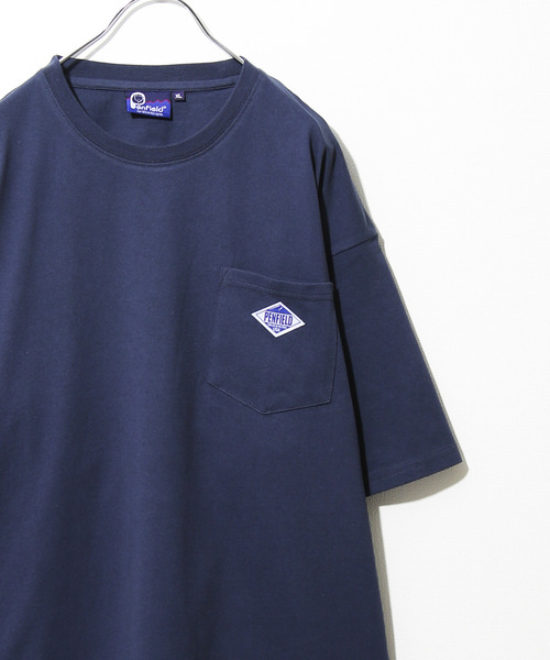 PEN FIELD(ペンフィールド)の「【別注】【PEN FIELD】ピスネームワンポイント胸ポケットオーバーサイズ半袖Tシャツ(Tシャツ/カットソー・レディース・ホワイト/ブラック/ベージュ/ネイビー/カーキ/オートミール/ブラック系・MEDIUM/LARGE/X-LARGE)」の15枚目の写真