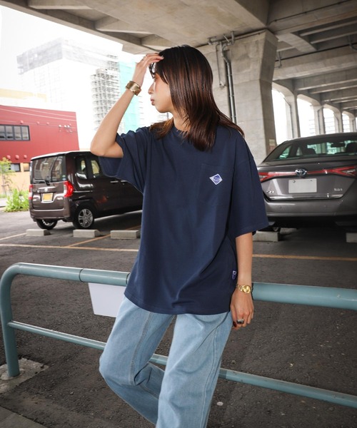 PEN FIELD(ペンフィールド)の「【別注】【PEN FIELD】ピスネームワンポイント胸ポケットオーバーサイズ半袖Tシャツ(Tシャツ/カットソー・レディース・ホワイト/ブラック/ベージュ/ネイビー/カーキ/オートミール/ブラック系・MEDIUM/LARGE/X-LARGE)」の18枚目の写真