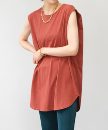 ラウンドヘムタンクトップ