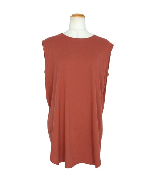 ＡＮＤＪ（アンドジェイ）の「ラウンドヘムタンクトップ（タンクトップ・レディース・ホワイト/チャコール/ブラック/テラコッタ・M）」の22枚目の写真