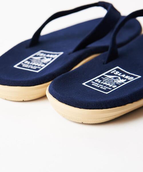 ISLAND SLIPPER（アイランドスリッパ）の「【別注】 ＜ISLAND SLIPPER（アイランドスリッパ）＞ ULTRASUEDE（R） SANDAL/サンダル（サンダル・メンズ・ネイビー/ブラウン・8/10/9）」の7枚目の写真
