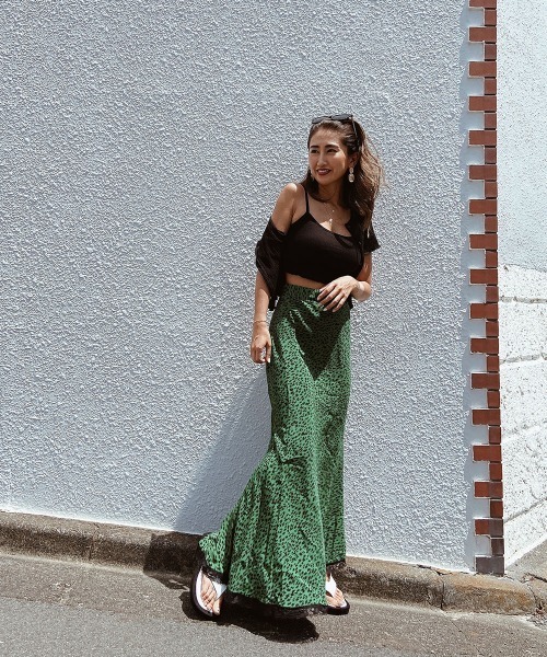 esutoreja（エストレジャ）の「レオパードレースマーメイドスカート（スカート・レディース・ベージュ/グリーン・FREE）」の10枚目の写真