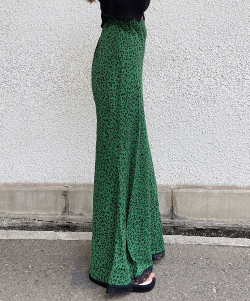 esutoreja（エストレジャ）の「レオパードレースマーメイドスカート（スカート・レディース・ベージュ/グリーン・FREE）」の14枚目の写真