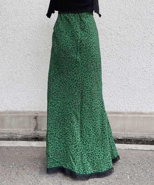 esutoreja（エストレジャ）の「レオパードレースマーメイドスカート（スカート・レディース・ベージュ/グリーン・FREE）」の15枚目の写真