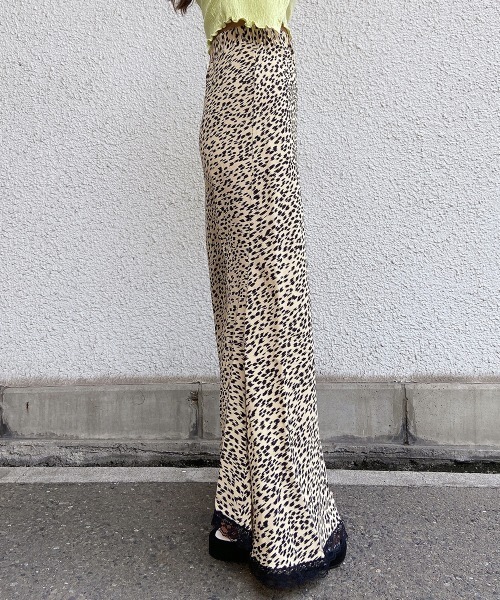 esutoreja（エストレジャ）の「レオパードレースマーメイドスカート（スカート・レディース・ベージュ/グリーン・FREE）」の18枚目の写真