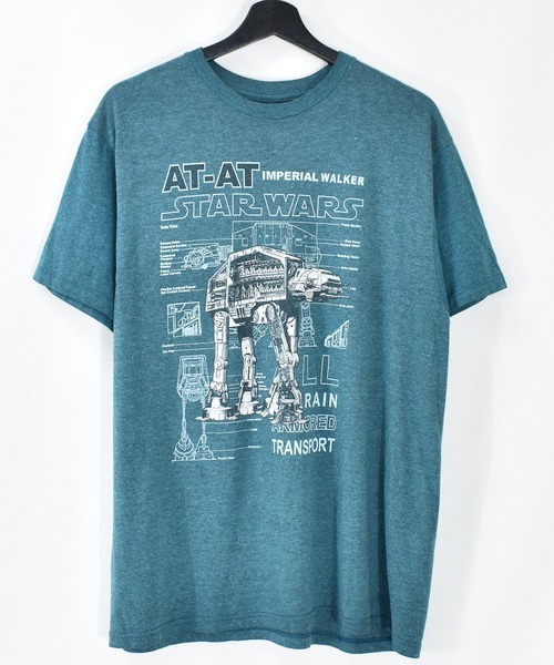 Star At At Star プリントtシャツ Tシャツ カットソー ヴィンテージ古着 Wars スターウォーズ のファッション Wars スター ウォーズ Star トップス At At