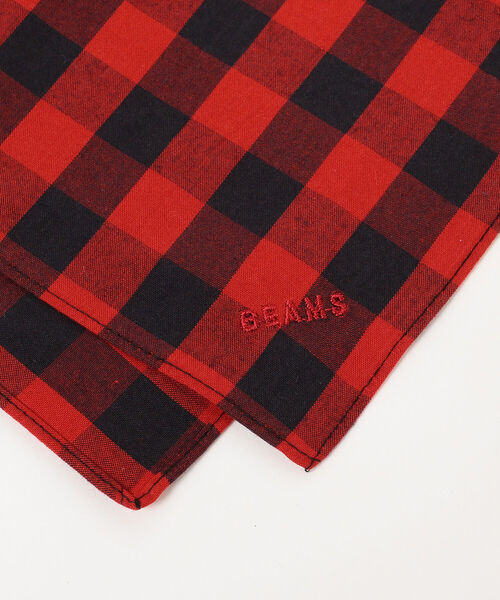 BEAMS(ビームス)の「BEAMS / バッファローチェック ハンカチーフ(ハンカチ/ハンドタオル・メンズ・グレー/ブルー/レッド・ONE SIZE)」の6枚目の写真