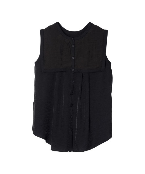 Re:EDIT（リエディ）の「前後2WAYシアービッグカラークレープブラウス（シャツ/ブラウス・レディース・ブラック/ホワイト/テラコッタ・MEDIUM）」の12枚目の写真