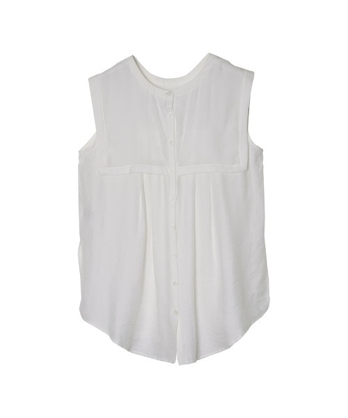 Re:EDIT（リエディ）の「前後2WAYシアービッグカラークレープブラウス（シャツ/ブラウス・レディース・ブラック/ホワイト/テラコッタ・MEDIUM）」の13枚目の写真