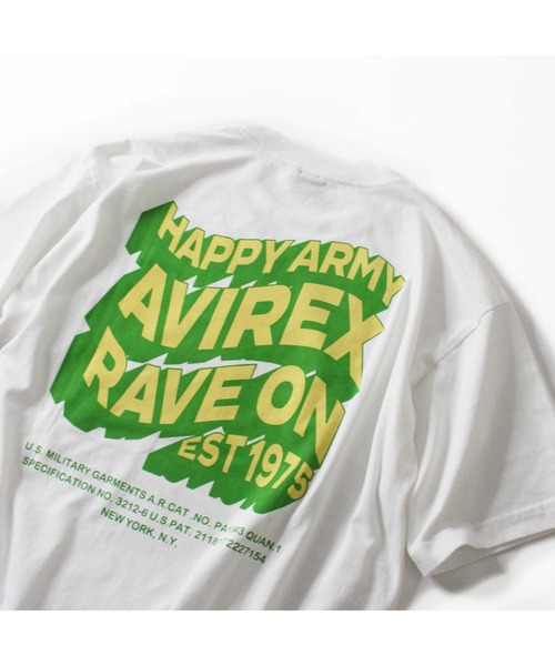 AVIREX(アヴィレックス)の「【WEB限定】ハッピーアーミーティーシャツ/ HAPPY ARMY T-SHIRT(Tシャツ/カットソー・レディース・ホワイト・MEDIUM/LARGE/X-LARGE)」の12枚目の写真