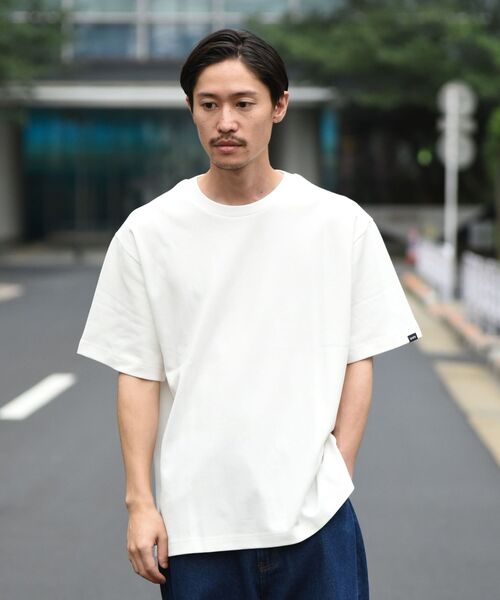 SHIPS（シップス）の「SHIPS: ライト ミラノリブ クルーネック プルオーバー Tシャツ（Tシャツ/カットソー・メンズ・ホワイト/ブラック/ライトグリーン/ホワイト系その他/ダークブルー・SMALL/MEDIUM/LARGE/X-LARGE）」の10枚目の写真